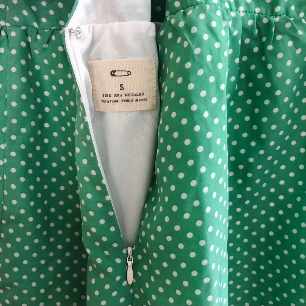 Pins & Needles |  Green Tie-Front Pinup Romper - Picture 6 of 7